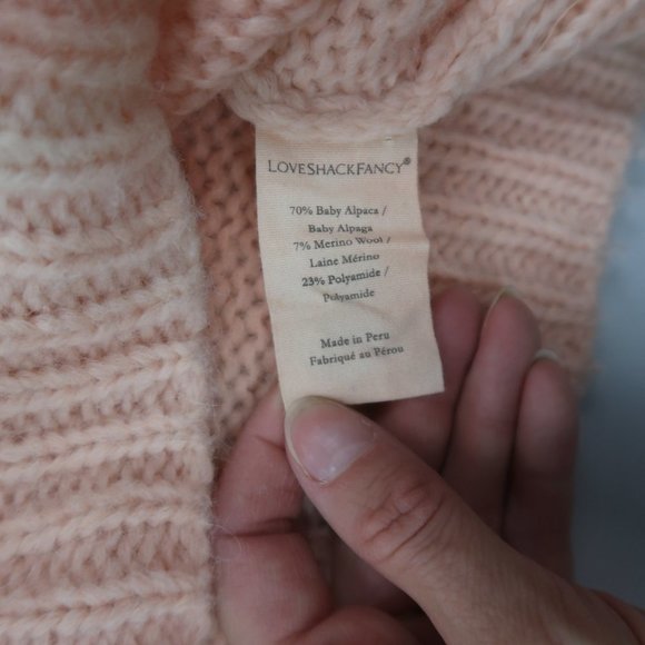 LoveShackFancy Rosie Alpaca Wool Sweater - Picture 6 of 10